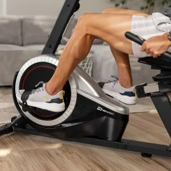 Rower leżący magnetyczny HS-060L Pulse srebrny