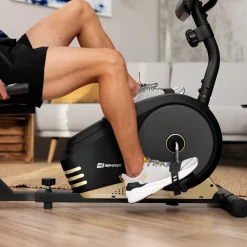Rower leżący magnetyczny HS-040L Root czarny-złoty