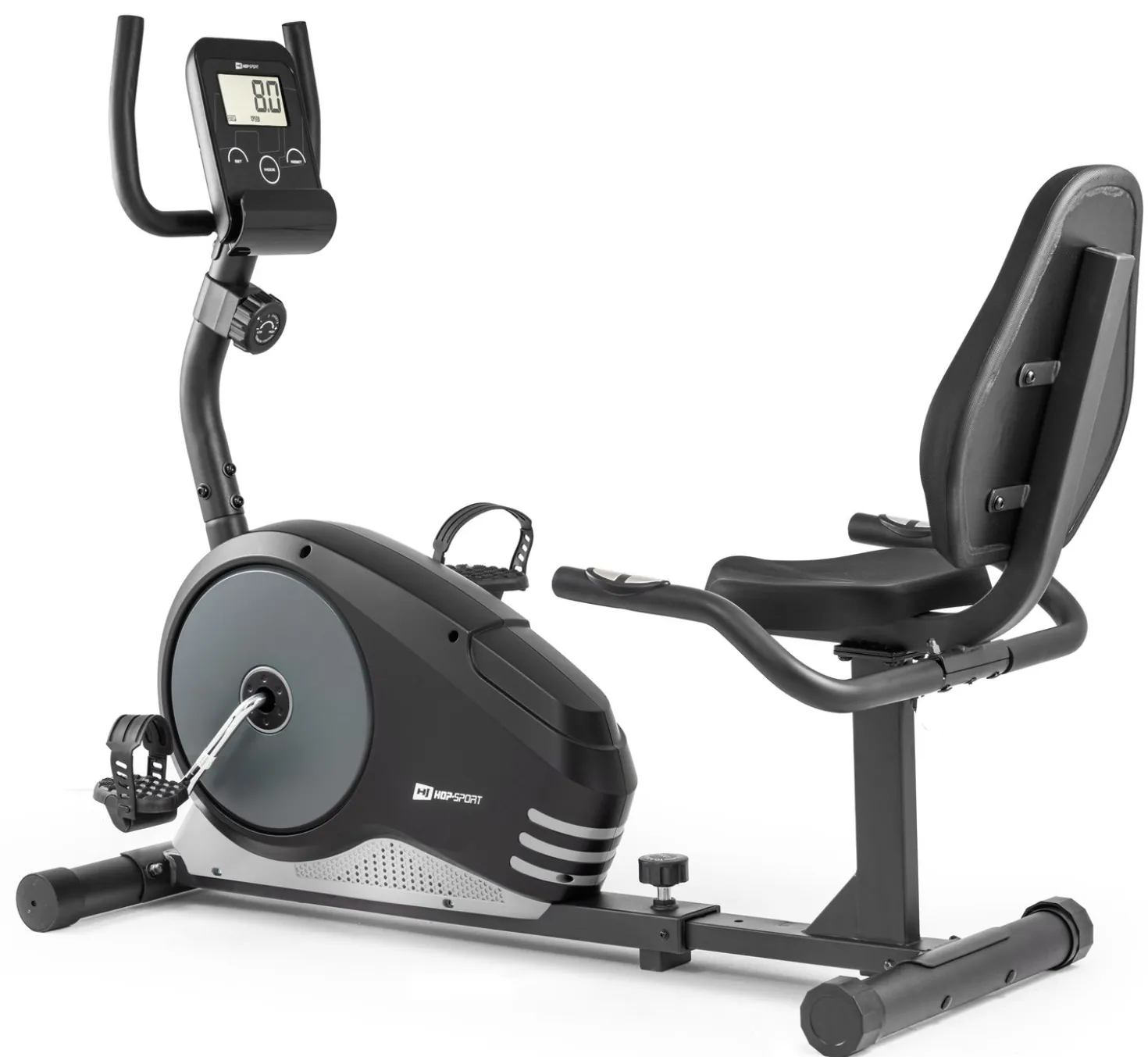 Rower leżący magnetyczny HS-040L Root czarny-srebrny