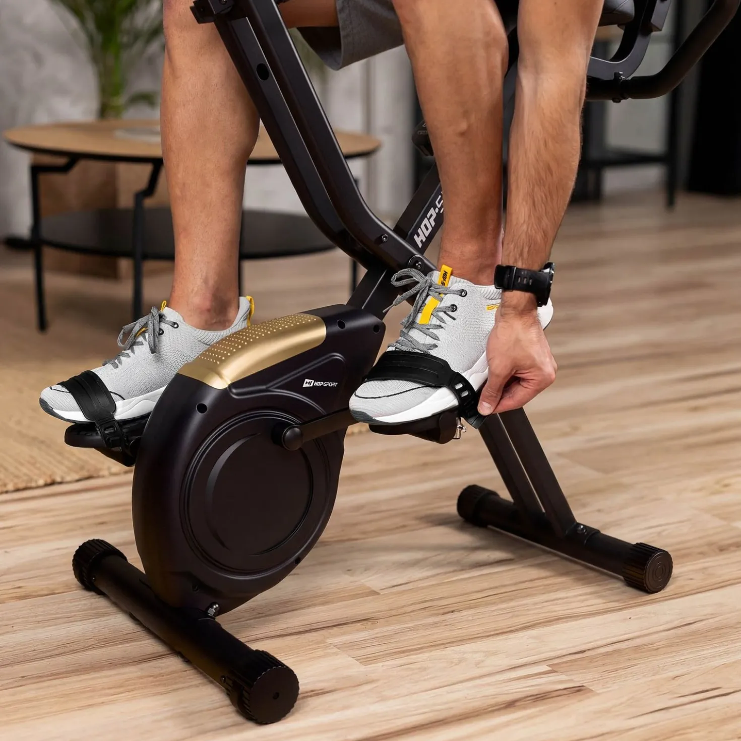 Rower magnetyczny składany X-bike HS-3030X Apeks złoty