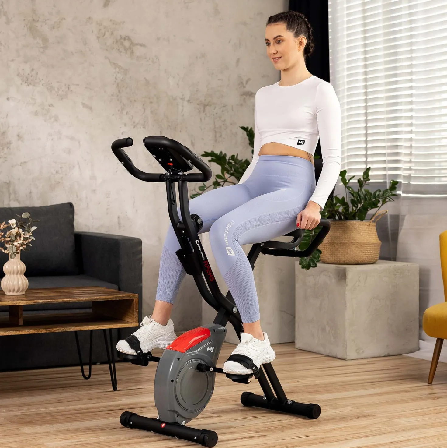 Rower magnetyczny składany X-bike HS-3030X Apeks Szary