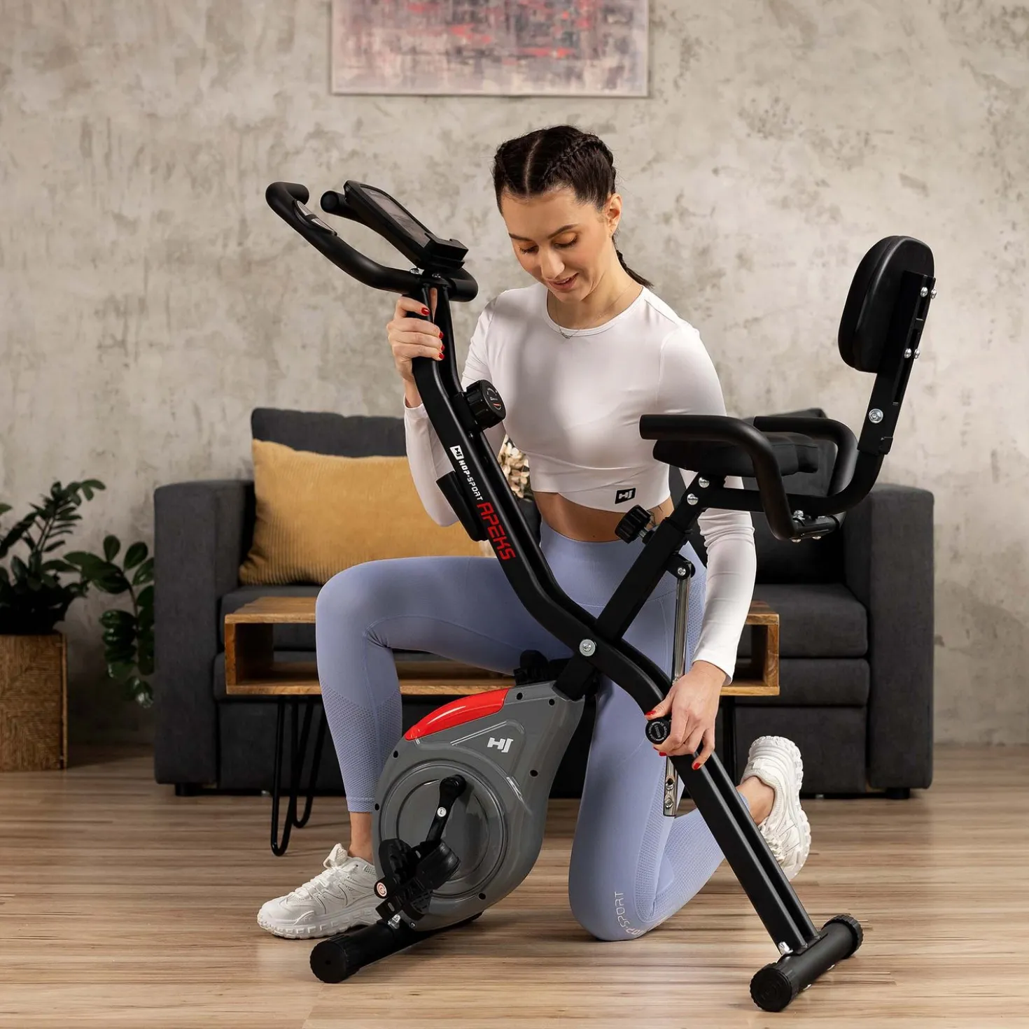 Rower magnetyczny składany X-bike HS-3030X Apeks Szary