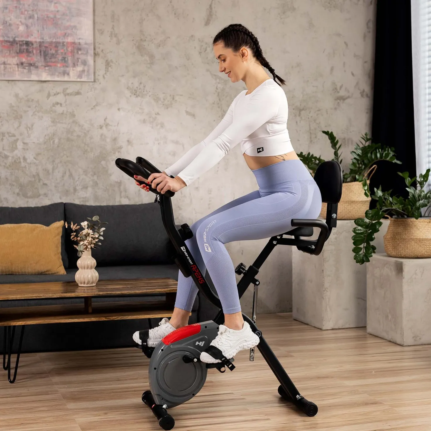 Rower magnetyczny składany X-bike HS-3030X Apeks Szary