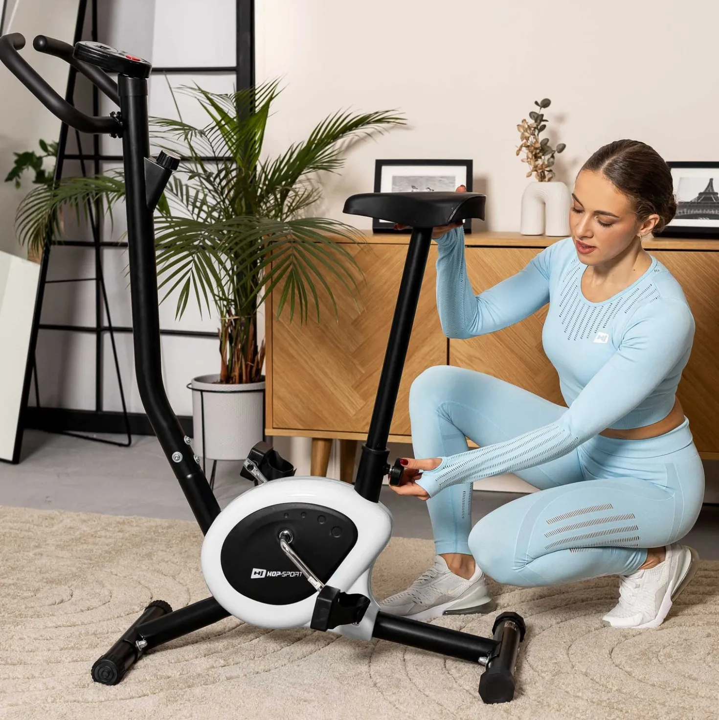 Rower mechaniczny HS-010H Rio biały