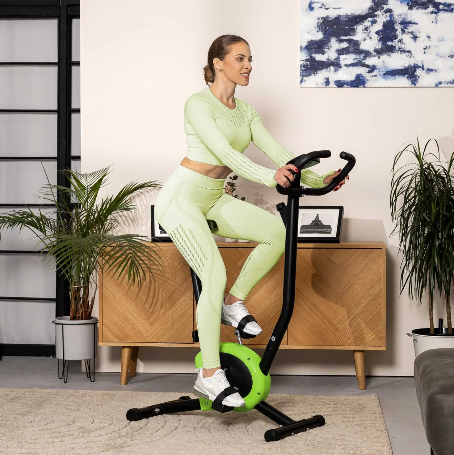 Rower mechaniczny HS-010H Rio limonkowy