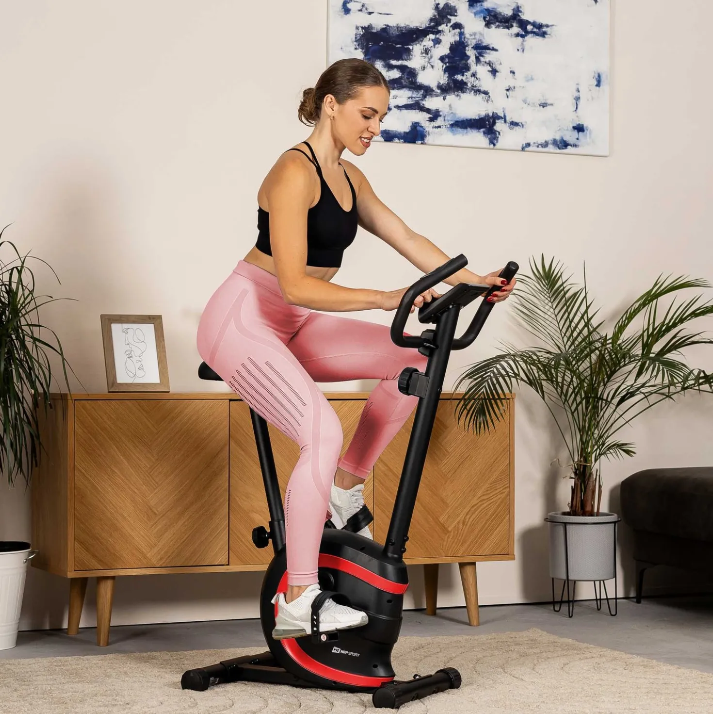 Rower treningowy magnetyczny HS-015H Vox czerwony
