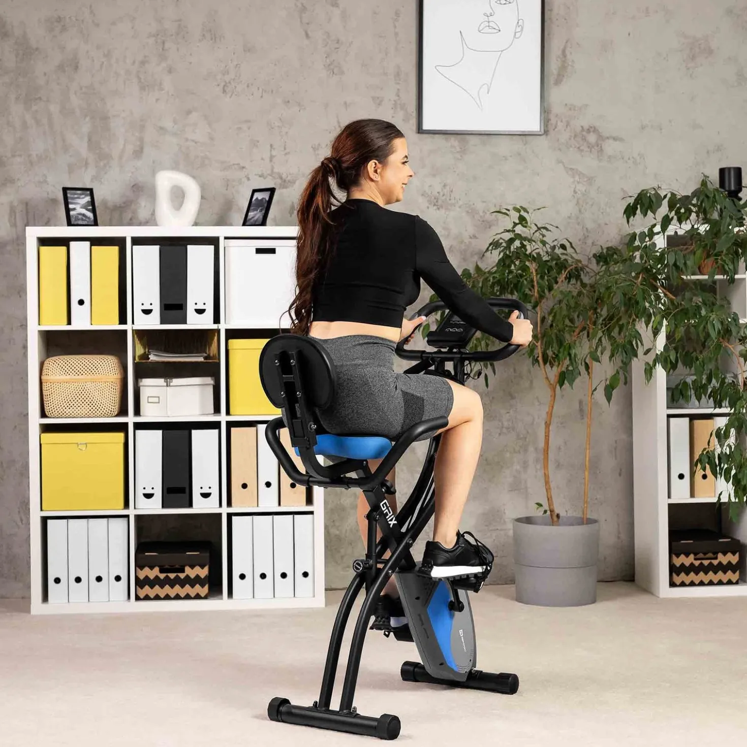 Rower treningowy składany Xbike HS-3010X Grix czarny