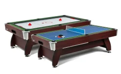 Stół Bilardowy spływowy Vip Extra 7 FT wiśnia zielony z nakładką ping-pong cymbergaj