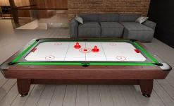 Stół bilardowy spływowy Vip Extra 8 FT brąz zielony z nakładką ping-pong cymbergaj