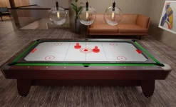 Stół bilardowy spływowy Vip Extra 9 FT brąz zielony z nakładką ping-pong cymbergaj