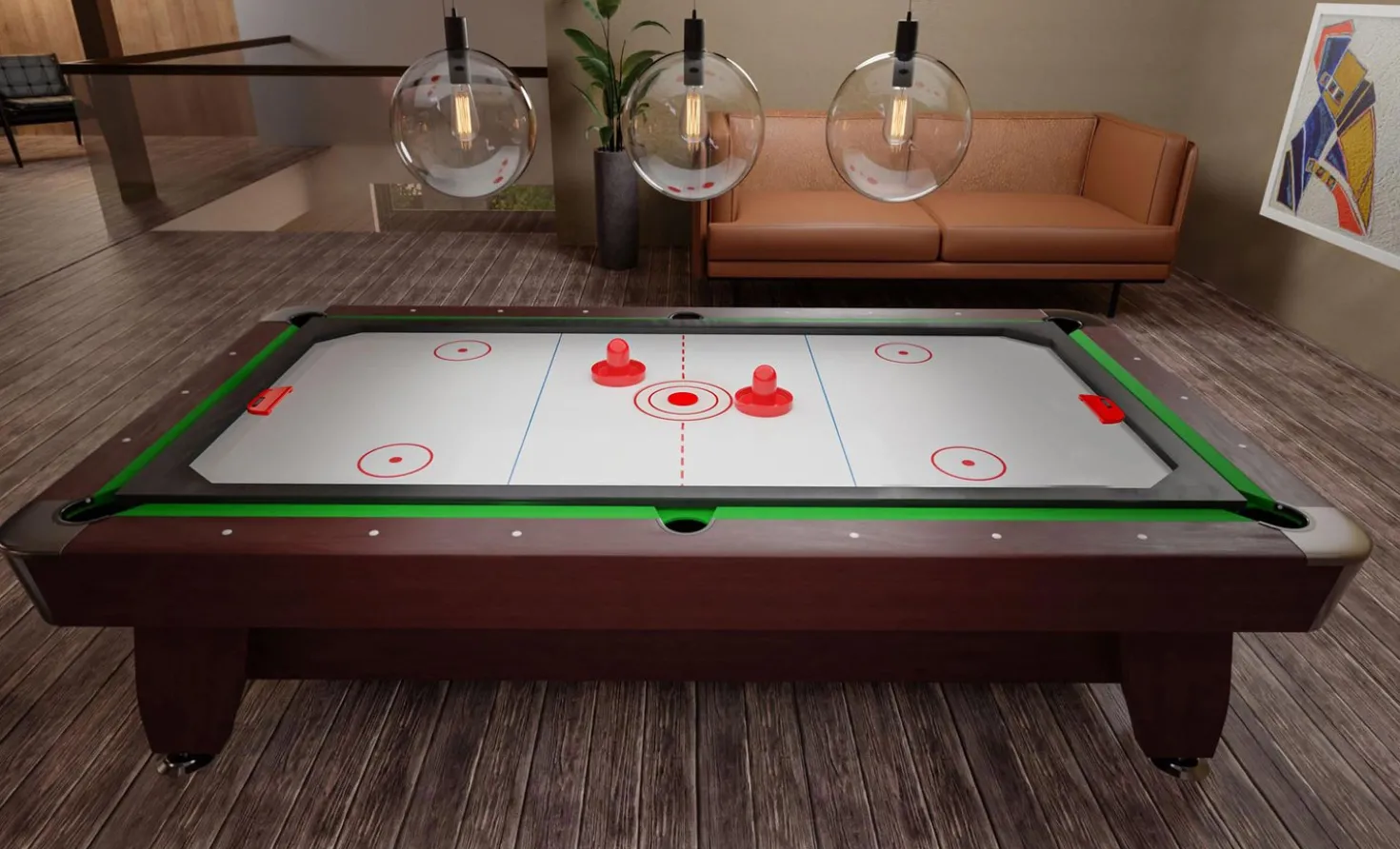 Stół bilardowy spływowy Vip Extra 9 FT brąz zielony z nakładką ping-pong cymbergaj