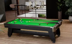 Stół bilardowy spływowy Vip Extra 8 ft czarny/zielony