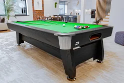 Stół bilardowy spływowy Vip Extra 8 ft czarny/zielony