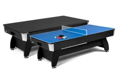 Stół bilardowy spływowy Vip Extra 9 FT czarno zielony z nakładką ping-pong blat
