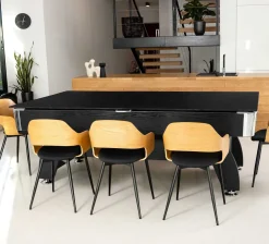 Stół bilardowy spływowy Vip Extra 7 FT czarno zielony z nakładką ping-pong blat