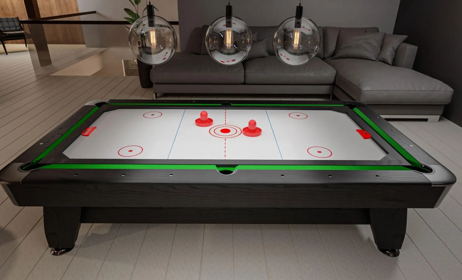 Stół bilardowy spływowy Vip Extra 9 FT czarno zielony z nakładką ping-pong cymbergaj