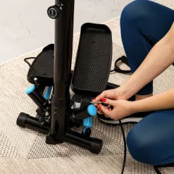 Stepper skrętny z kolumną HS-055S Noble niebieski