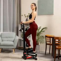 Stepper skrętny z kolumną HS-055S Noble czerwony