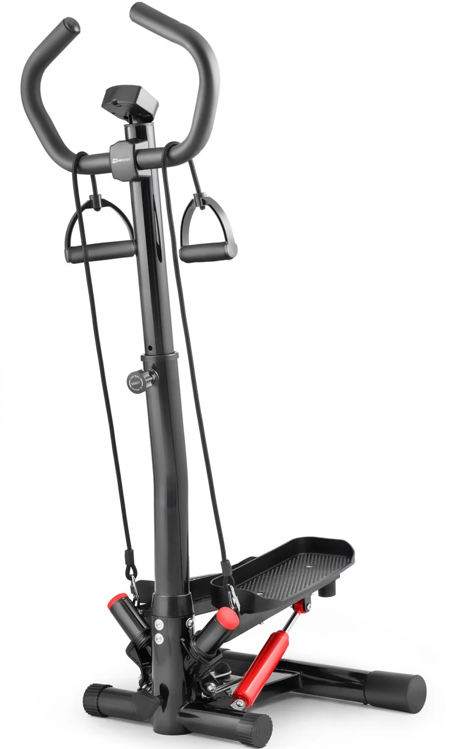 Stepper skrętny z kolumną HS-055S Noble czerwony