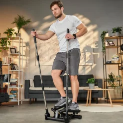Stepper skrętny z ramionami HS-050S Norg czarny