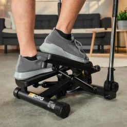 Stepper skrętny z ramionami HS-050S Norg czarny
