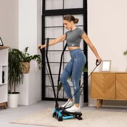 Stepper skrętny z ramionami HS-045S Slim niebieski