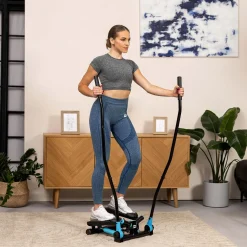 Stepper skrętny z ramionami HS-045S Slim niebieski