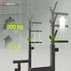 Stojaki pod sztangę HS-1009L regulowane z asekuracją