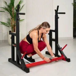 Stojaki pod sztangę HS-1009L regulowane z asekuracją