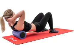 Wałek roller do masażu EPE 30cm fioletowo-czarny