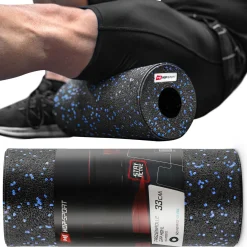 Wałek roller do masażu EPP pusty 33cm niebieski