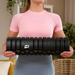 Wałek roller do masażu EVA 45cm czarny