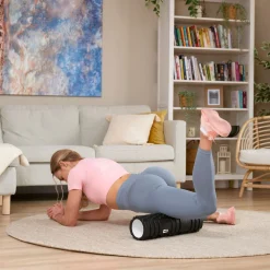 Wałek roller do masażu EVA 45cm czarny