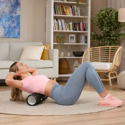 Wałek roller do masażu EVA 45cm czarny