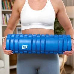 Wałek roller do masażu EVA 45cm niebieski