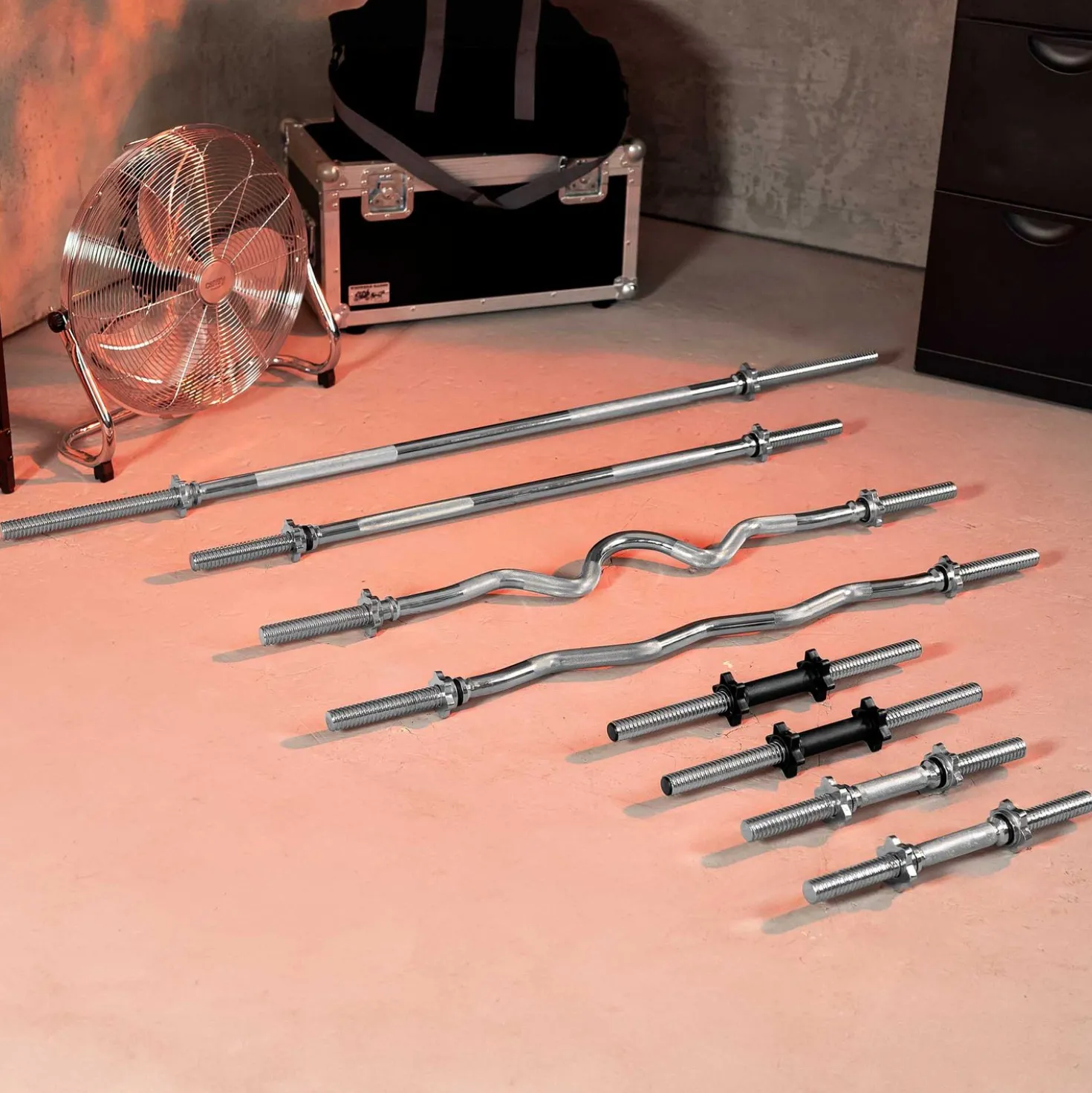 Zestaw gryfów 218cm + 120cm lekko łamany