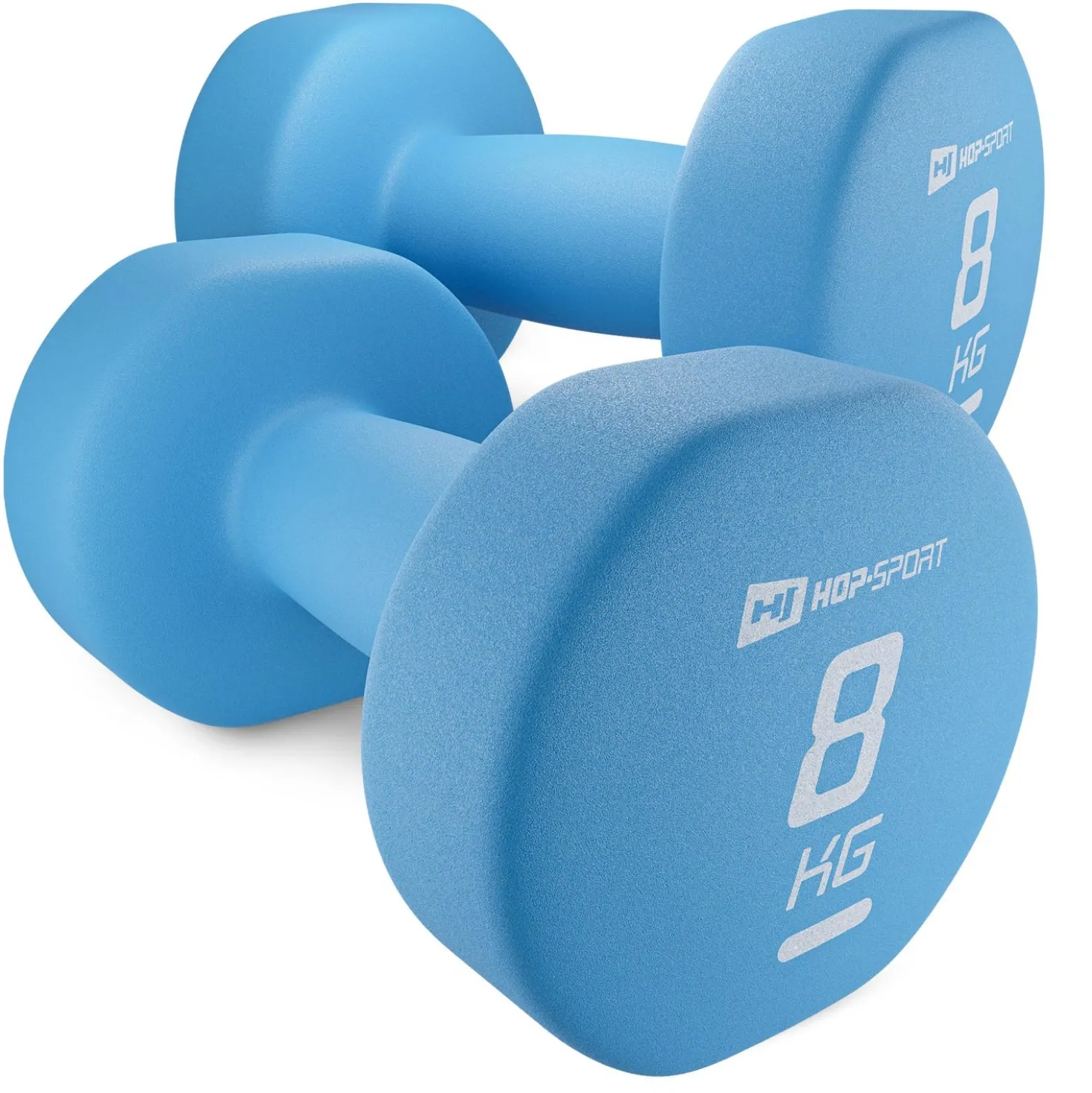 Zestaw hantelek żeliwnych neoprenowych 2x8kg
