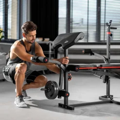 Zestaw kulturystyczny Premium 38kg z ławką HS-1065