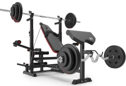 Zestaw kulturystyczny Premium 135kg z ławką hs-1075