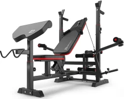 Zestaw kulturystyczny Premium 105kg z ławką hs-1075