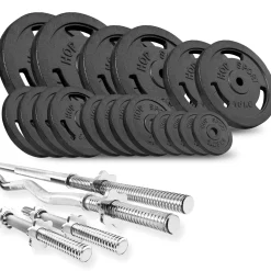 Zestaw kulturystyczny Strong 146kg z ławką HS-1075
