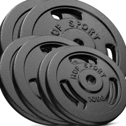 Zestaw obciążeń żeliwnych 90kg (2x20, 2x15, 2x10)