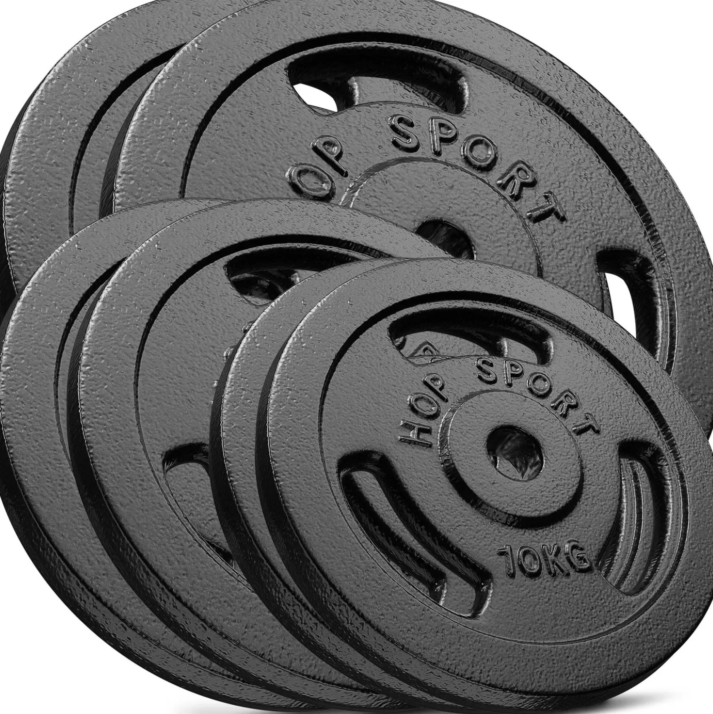 Zestaw obciążeń żeliwnych 90kg (2x20, 2x15, 2x10)