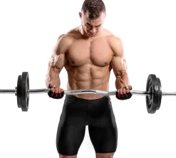 Zestaw obciążeń żeliwnych Strong 37kg z gryfem łamanym