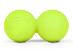 Zestaw piłeczek lacrosse pojedyncza+podwójna limonkowy